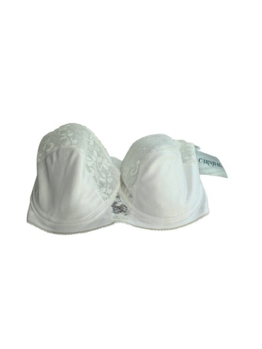 NEW Carnival Full Coverage Lace Strapless Underwire Bra White Size 38DDD 123
